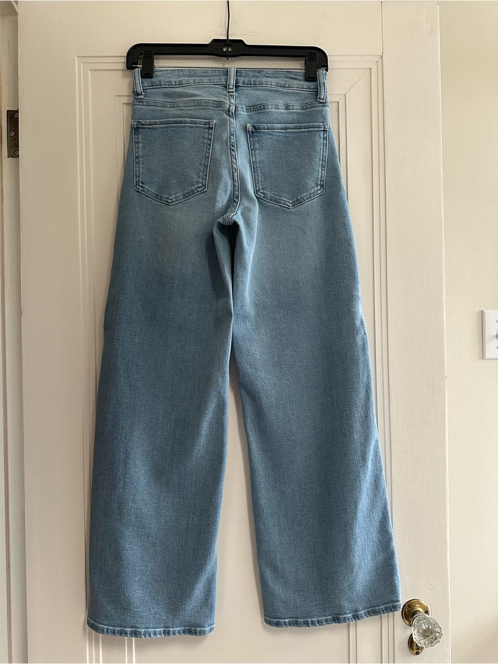 NWOT Quince Bella Stretch Wide-Leg Jeans - Frosted Blue - Size 24 Regular Length - Picture 8 of 15